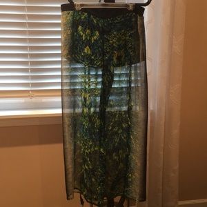See through, flowing pants with shorts underneath